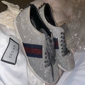 Authentic Gucci Bambi Web Sneakers